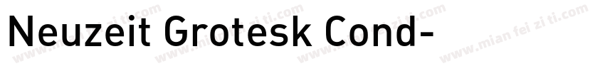 Neuzeit Grotesk Cond字体转换